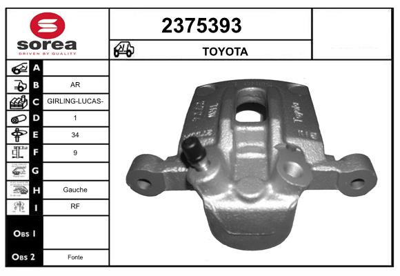 Etrier frana 2375393 EAI