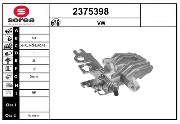 Etrier frana 2375398 EAI