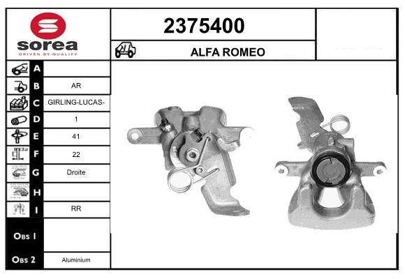 Etrier frana 2375400 EAI
