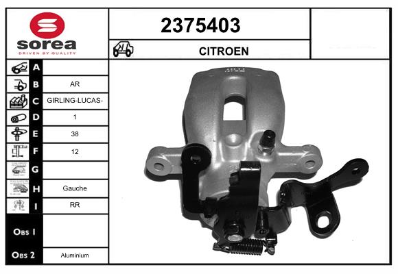 Etrier frana 2375403 EAI
