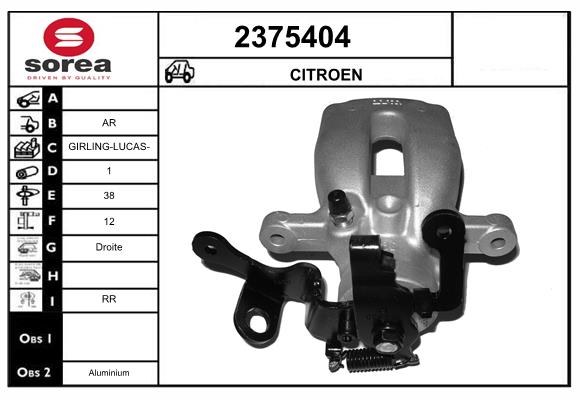 Etrier frana 2375404 EAI