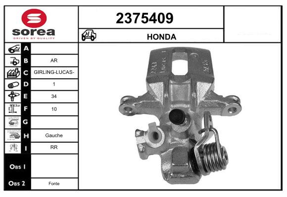 Etrier frana 2375409 EAI