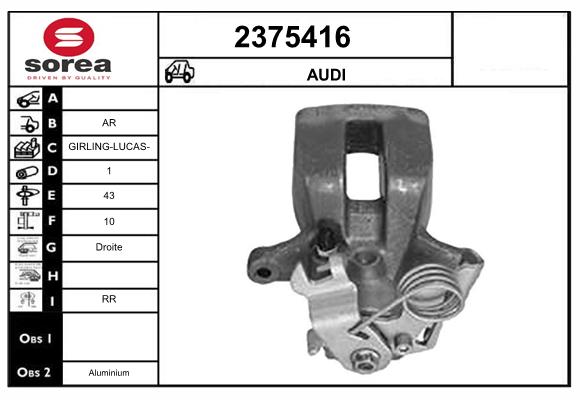 Etrier frana 2375416 EAI