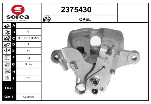 Etrier frana 2375430 EAI