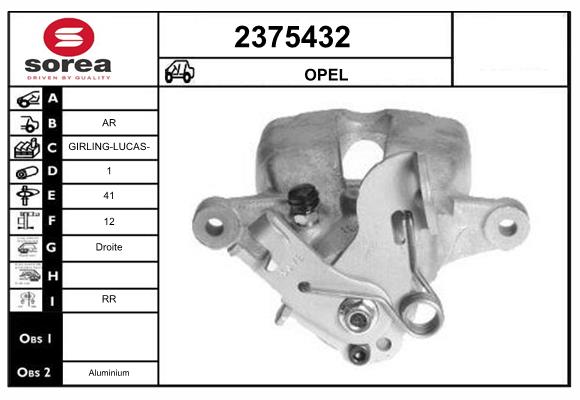 Etrier frana 2375432 EAI
