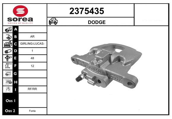 Etrier frana 2375435 EAI