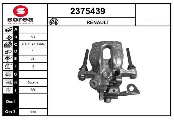 Etrier frana 2375439 EAI