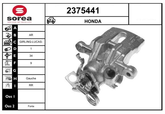 Etrier frana 2375441 EAI