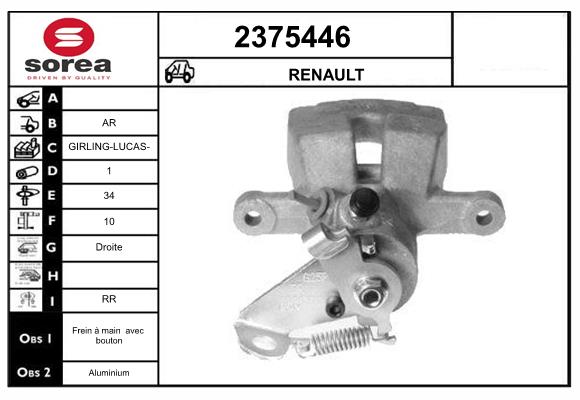Etrier frana 2375446 EAI