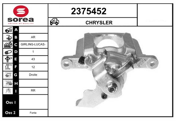 Etrier frana 2375452 EAI