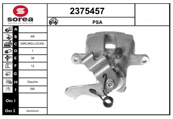 Etrier frana 2375457 EAI