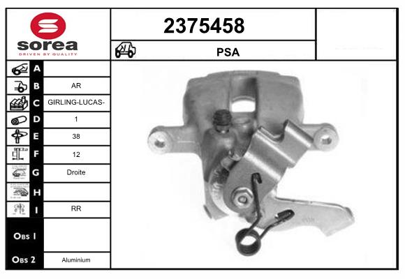 Etrier frana 2375458 EAI