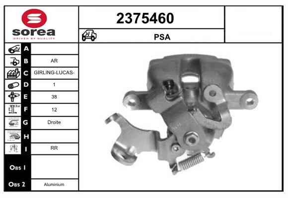 Etrier frana 2375460 EAI