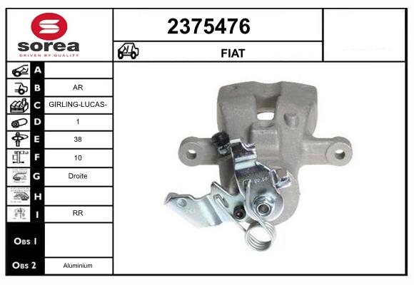 Etrier frana 2375476 EAI