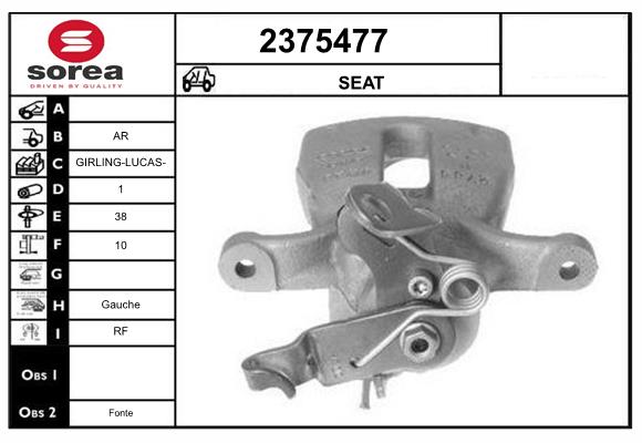 Etrier frana 2375477 EAI
