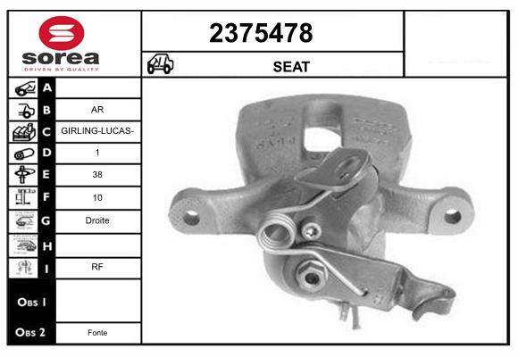 Etrier frana 2375478 EAI
