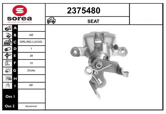Etrier frana 2375480 EAI