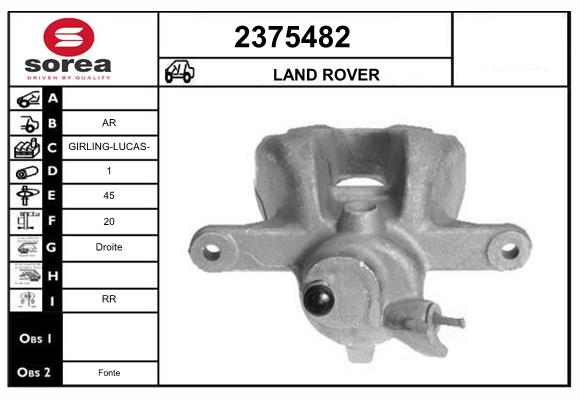 Etrier frana 2375482 EAI