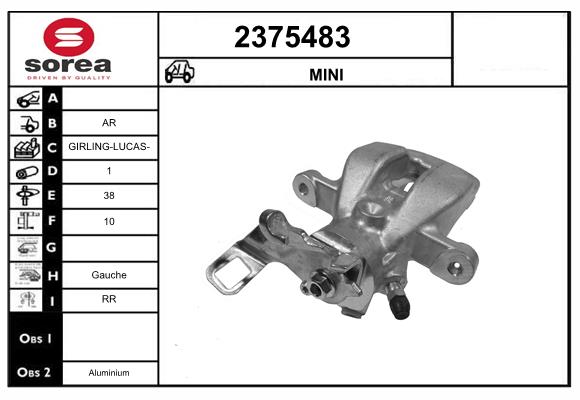 Etrier frana 2375483 EAI