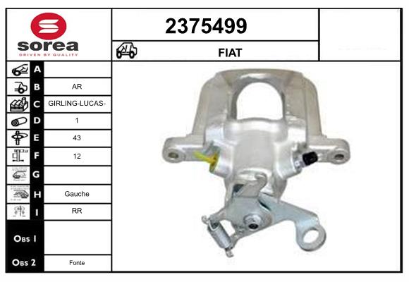 Etrier frana 2375499 EAI