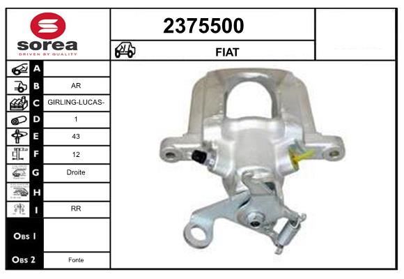 Etrier frana 2375500 EAI
