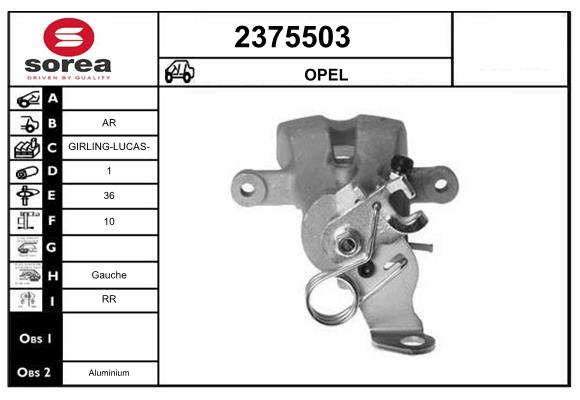 Etrier frana 2375503 EAI