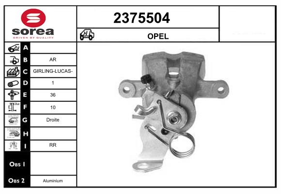 Etrier frana 2375504 EAI