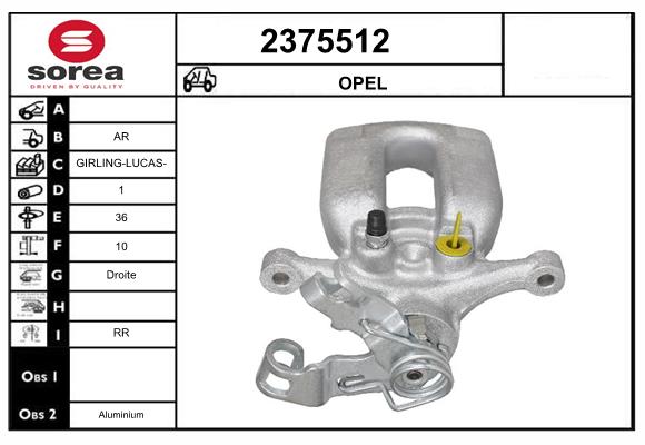 Etrier frana 2375512 EAI