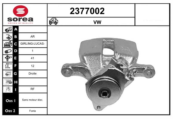 Etrier frana 2377002 EAI