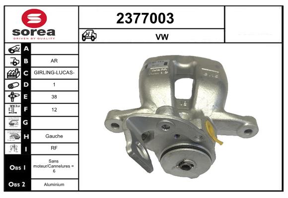 Etrier frana 2377003 EAI