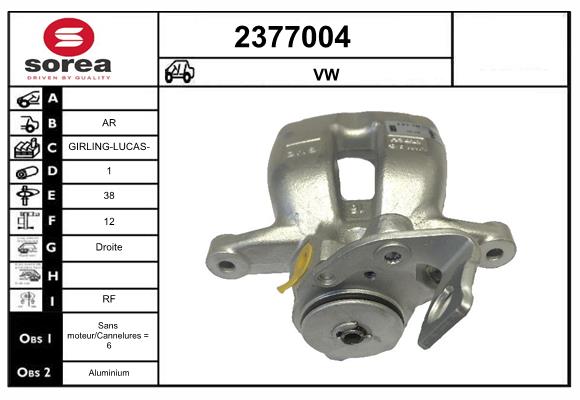 Etrier frana 2377004 EAI