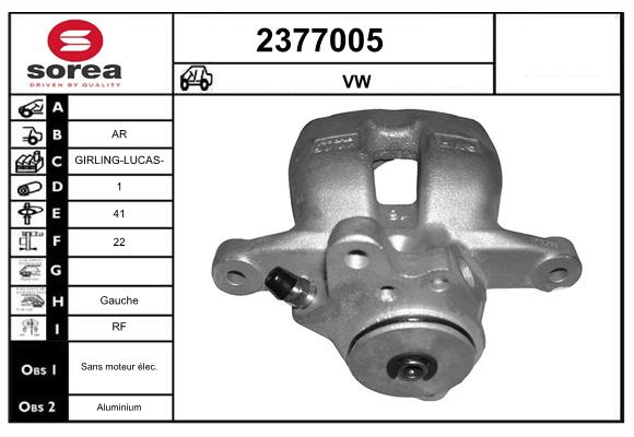Etrier frana 2377005 EAI
