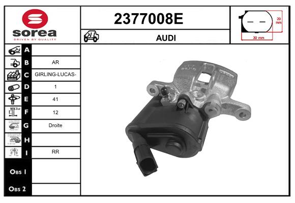 Etrier frana 2377008E EAI