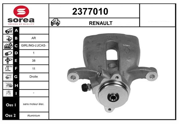 Etrier frana 2377010 EAI