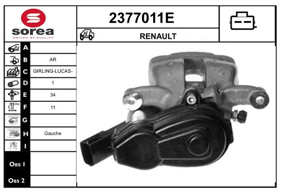 Etrier frana 2377011E EAI