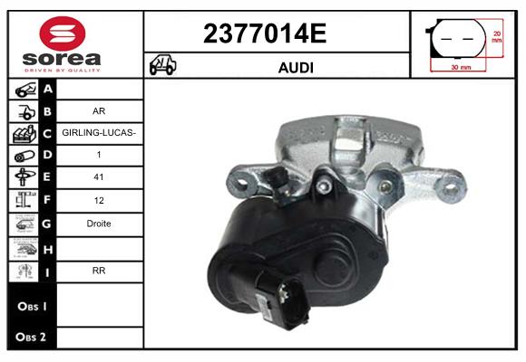 Etrier frana 2377014E EAI