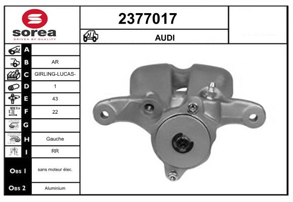 Etrier frana 2377017 EAI