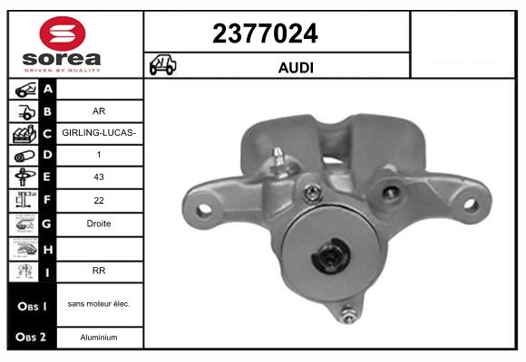 Etrier frana 2377024 EAI