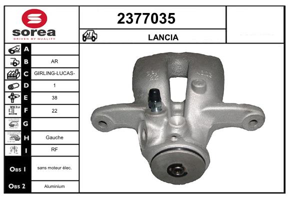 Etrier frana 2377035 EAI