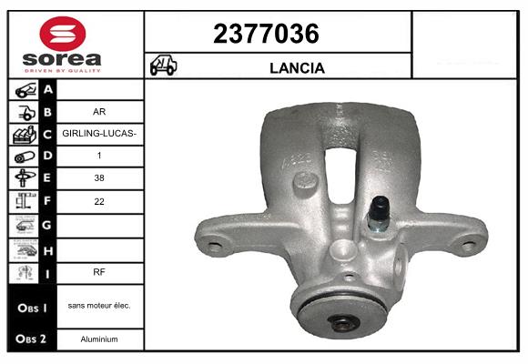 Etrier frana 2377036 EAI
