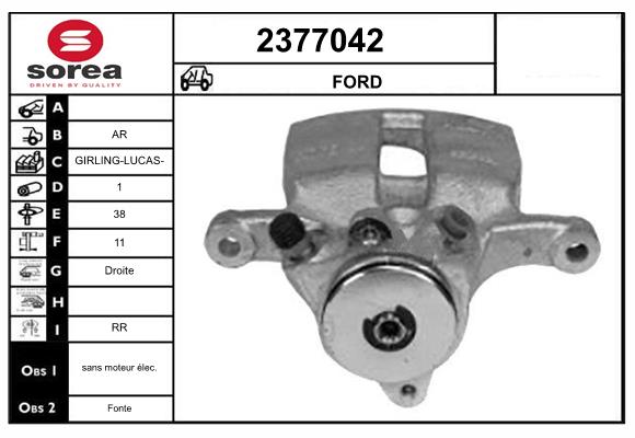 Etrier frana 2377042 EAI