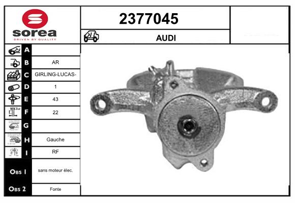 Etrier frana 2377045 EAI