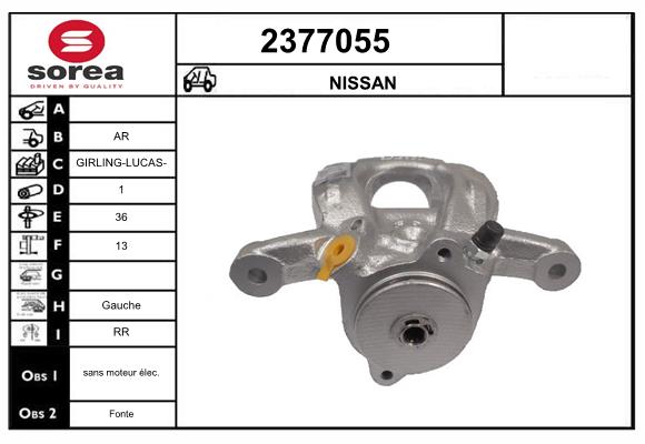 Etrier frana 2377055 EAI