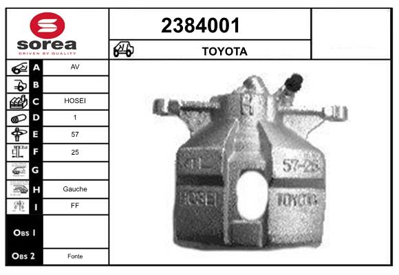 Etrier frana 2384001 EAI