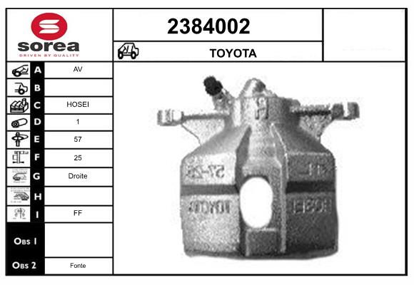 Etrier frana 2384002 EAI