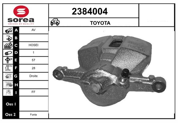 Etrier frana 2384004 EAI