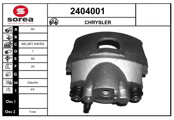 Etrier frana 2404001 EAI