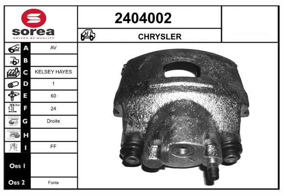 Etrier frana 2404002 EAI