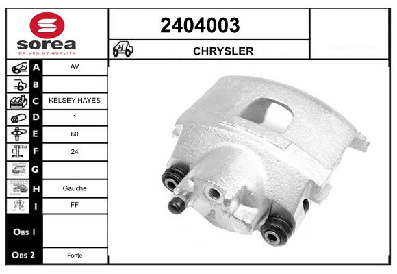 Etrier frana 2404003 EAI