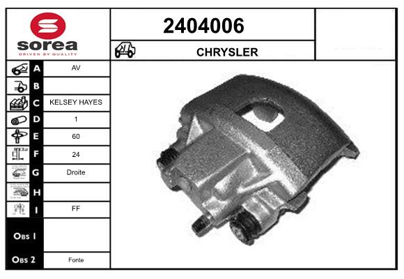Etrier frana 2404006 EAI